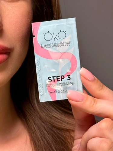 Środek do laminacji rzęs i brwi, OkO STEP 3 CARE & RECOVERY (1ml)