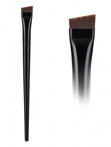 Pędzelek skośny płaski do henny i pasty, czarny