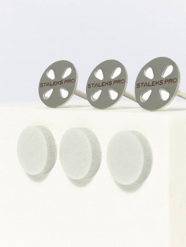Polerki na gąbce Pododisc 20mm, (25 szt), Staleks PRO