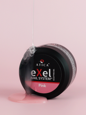 Żel budujący, eXel sculpting gel PINK (50ml), Atica