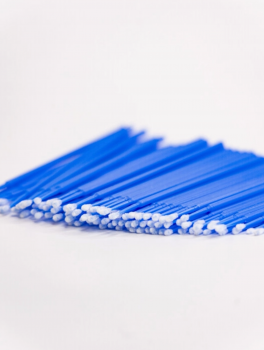 Aplikatory bezwłókienkowe, microbrush, granatowe (100 szt)