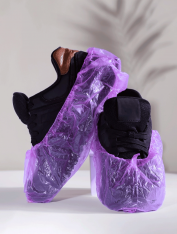 Ochraniacze na obuwie foliowe, fioletowe (50 par) 1.6g, CHILA