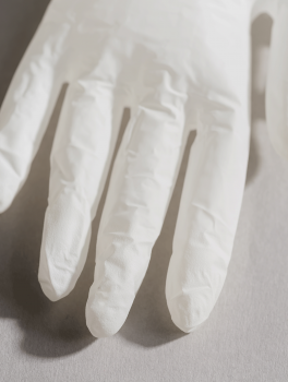 Rękawiczki nitrylowe bezpudrowe, easyCARE flex White (100 szt/op) S