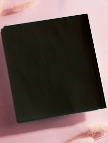 Prześcieradło włókninowe, 10 szt (215×100cm), czarne