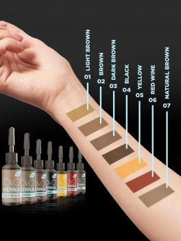 Henna pudrowa do brwi, 03 Dark Brown, OkO (10g)