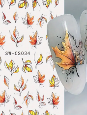 Naklejki na paznokcie JESIENNE - 1 ark