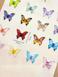 Biżuteria do paznokci, motyle 3D (10 szt)