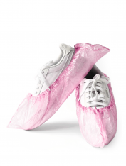 Ochraniacze na obuwie foliowe, różowe (50 par) 1.6g, CHILA