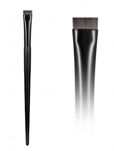 Pędzelek równy miękki do brwi, henny czarny