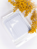 Aplikatory bezwłókienkowe, microbrush, białe (100 szt)