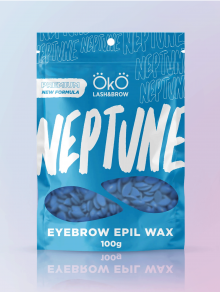 Wosk do depilacji brwi, NEPTUNE niebieski (100g), OkO