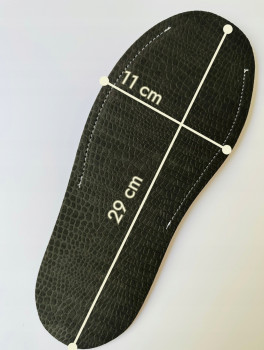 Kapcie hotelowe odkryte, czarno-białe (100 par)