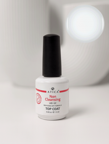Top hybrydowy, Non Cleansing Top Coat (15ml), Atica