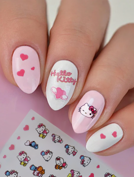 Naklejki na paznokcie Hello Kitty (1 ark)