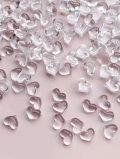 Biżuteria do paznokci, serduszka 3D (100 szt)