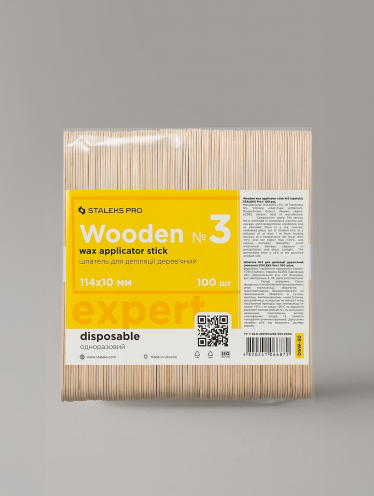 STALEKS PRO szpatułka drewniana EXPERT 114x10 mm - 100 szt / DSW-30