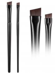 Pędzelek skośny do brwi, henny, czarny (2 szt)