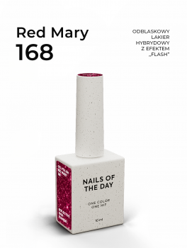 Lakier hybrydowy, Gel Polish #168 RED MARY (10ml), NOTD