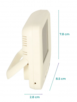 Higrometr do stylizacji rzęs, stacja pogody, Moemi