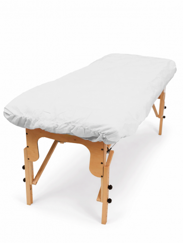 Pokrowiec na fotel, włókninowy, biały (80x210cm) 90g/m²