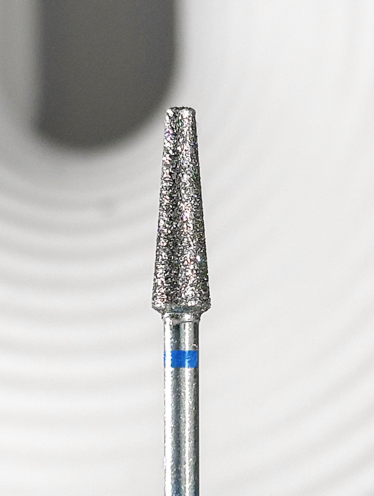 Frez diamentowy ścięty stożek, średni (niebieski) - DNSS