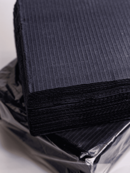Podkłady papierowo-foliowe, czarne (33x45cm) 50 szt