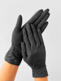 Zarys rękawice nitrylowe czarne XS 100 szt.