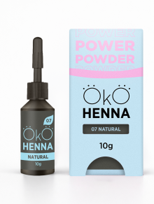 Henna pudrowa do brwi, 07 Natural, OkO (10g)