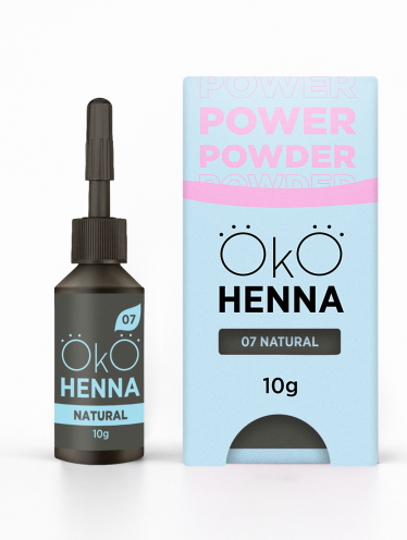 Henna pudrowa do brwi, 07 Natural, OkO (10g)