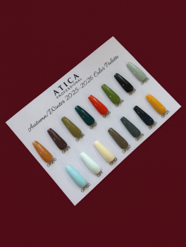Lakier hybrydowy, Gel Polish Color BURGUNDY #029 (7.5ml), Atica
