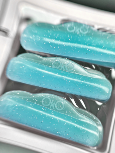 OkO wałeczki do laminacji RZĘS NIEBIESKI E - 3 pary