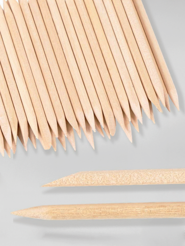 Patyczki do manicure, drewniane MINI (100 szt)