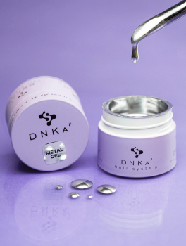 Farba żelowa do zdobienia paznokci, METAL GEL (5ml), DNKa’