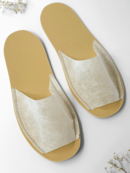 Kapcie hotelowe odkryte, białe (100 par)