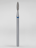 Frez diamentowy płomień 2.1mm, niebieski, Staleks PRO