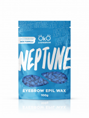 Wosk do depilacji brwi, NEPTUNE niebieski (100g), OkO