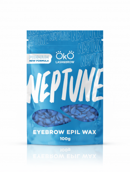Wosk do depilacji brwi, NEPTUNE niebieski (100g), OkO
