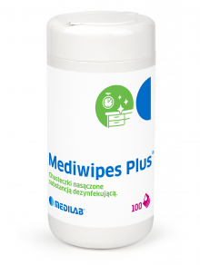 Mediwipes Plus, chusteczki do powierzchni i narzędzi, tuba (100 szt)