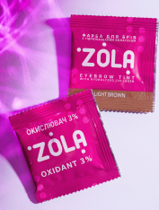 Farbka do brwi, 01 Light Brown (5ml) + Oxidant 3%, Zola