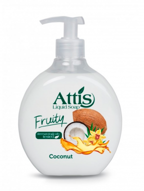 Mydło w płynie do rąk, kokos, ATTIS (500ml)
