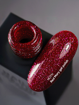Lakier hybrydowy, Gel Polish #168 RED MARY (10ml), NOTD
