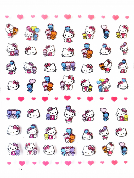 Naklejki na paznokcie Hello Kitty (1 ark)